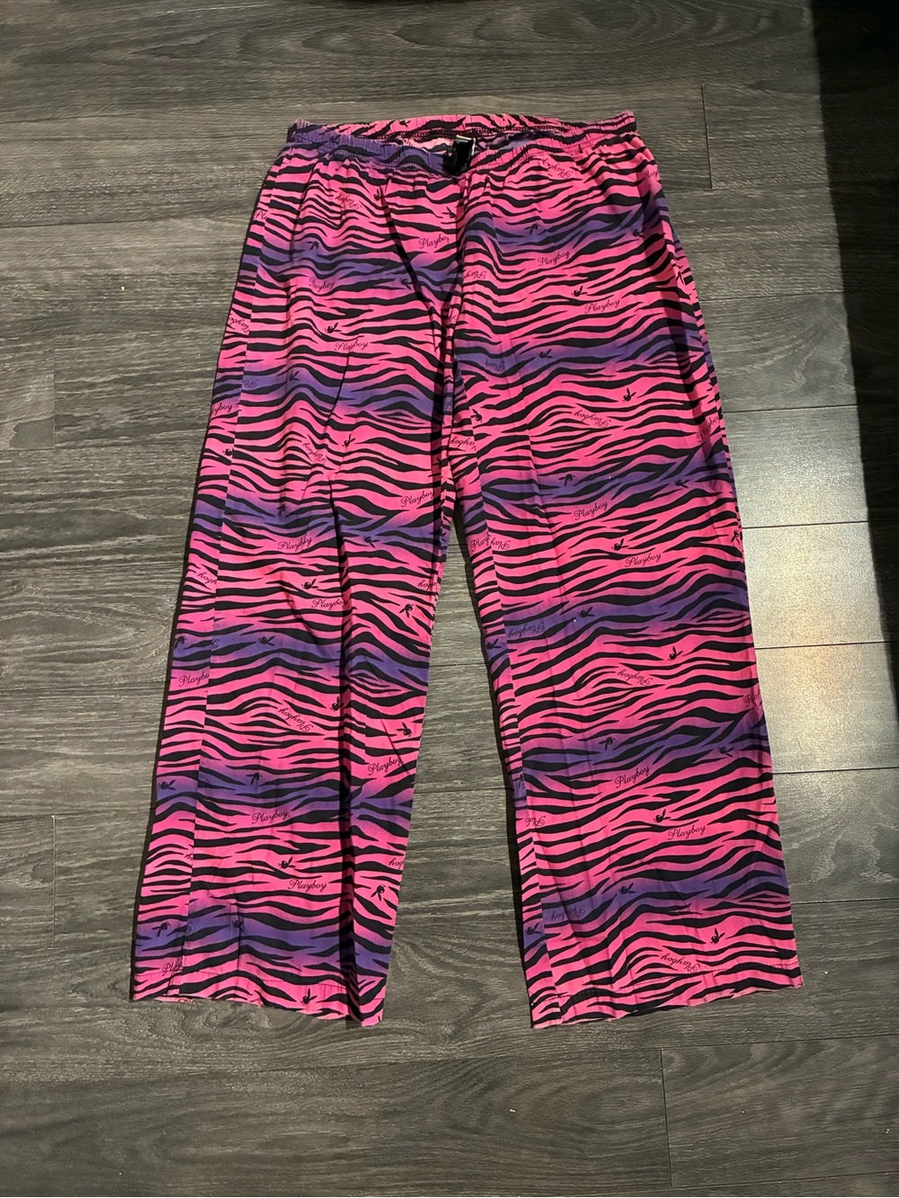 PLAYBOY Pink & Purple Zebra Print Lounge Pants